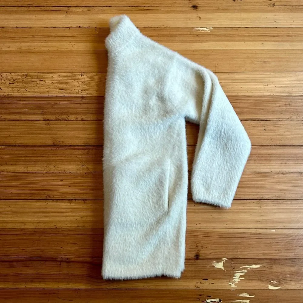 J. Crew Point Sur Fuzzy Cardigan Jacket, Ivory. Size XS.